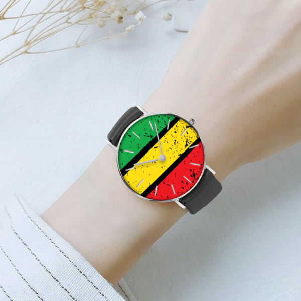 Rasta color watch, Reggae, Handmade, gift, gift for him, gift for her - Image 4