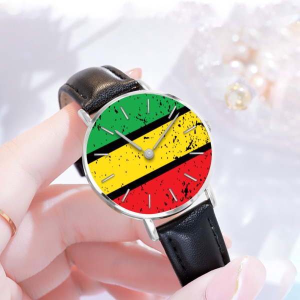 Rasta color watch, Reggae, Handmade, gift, gift for him, gift for her - Image 5