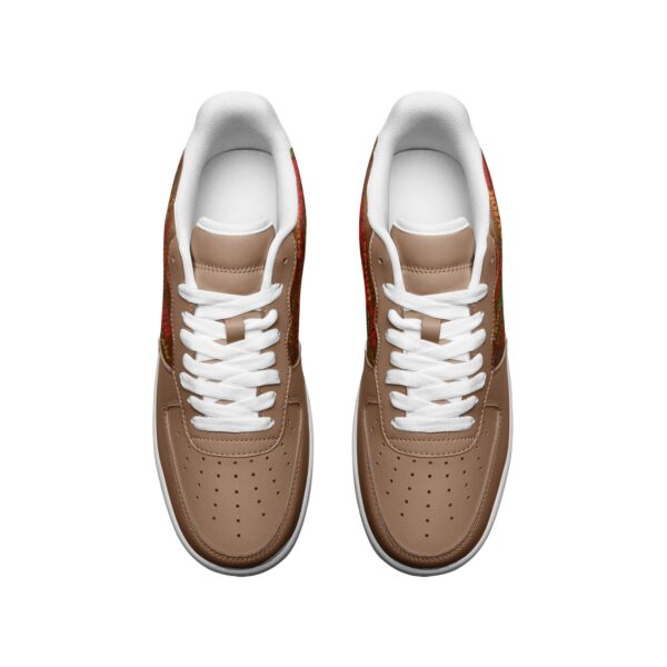 Unisex Low Top Leather Sneakers - Image 3