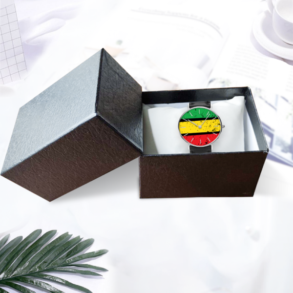 Rasta color watch, Reggae, Handmade, gift, gift for him, gift for her - Image 2