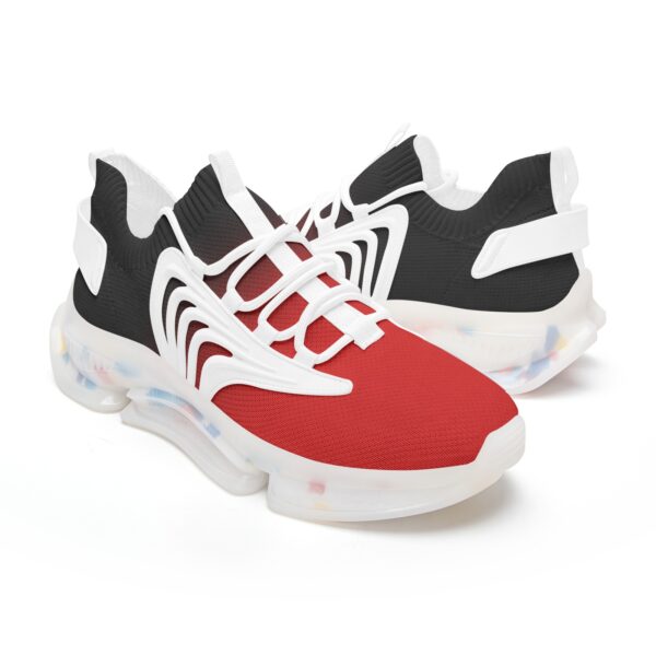 Black-Red Mesh Sneakers - Image 12