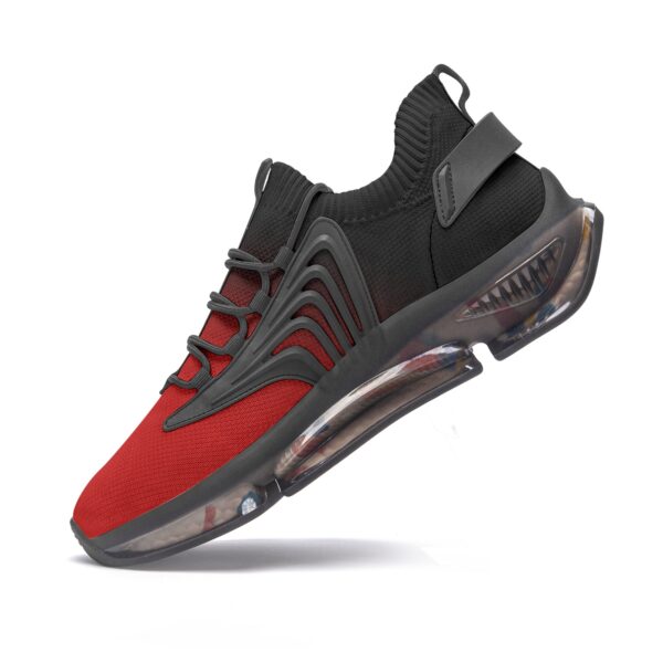 Black-Red Mesh Sneakers - Image 5