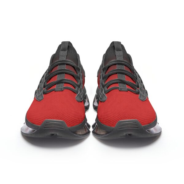 Black-Red Mesh Sneakers - Image 6