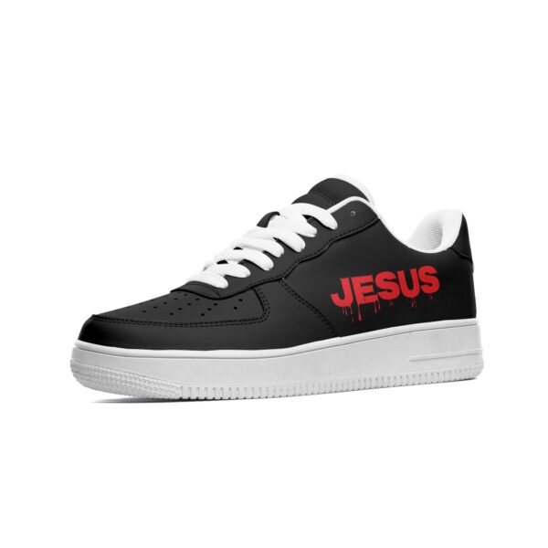 Jesus Unisex Low Top Leather Sneakers