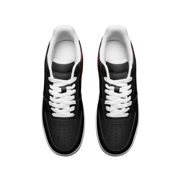 Jesus Unisex Low Top Leather Sneakers - Image 3