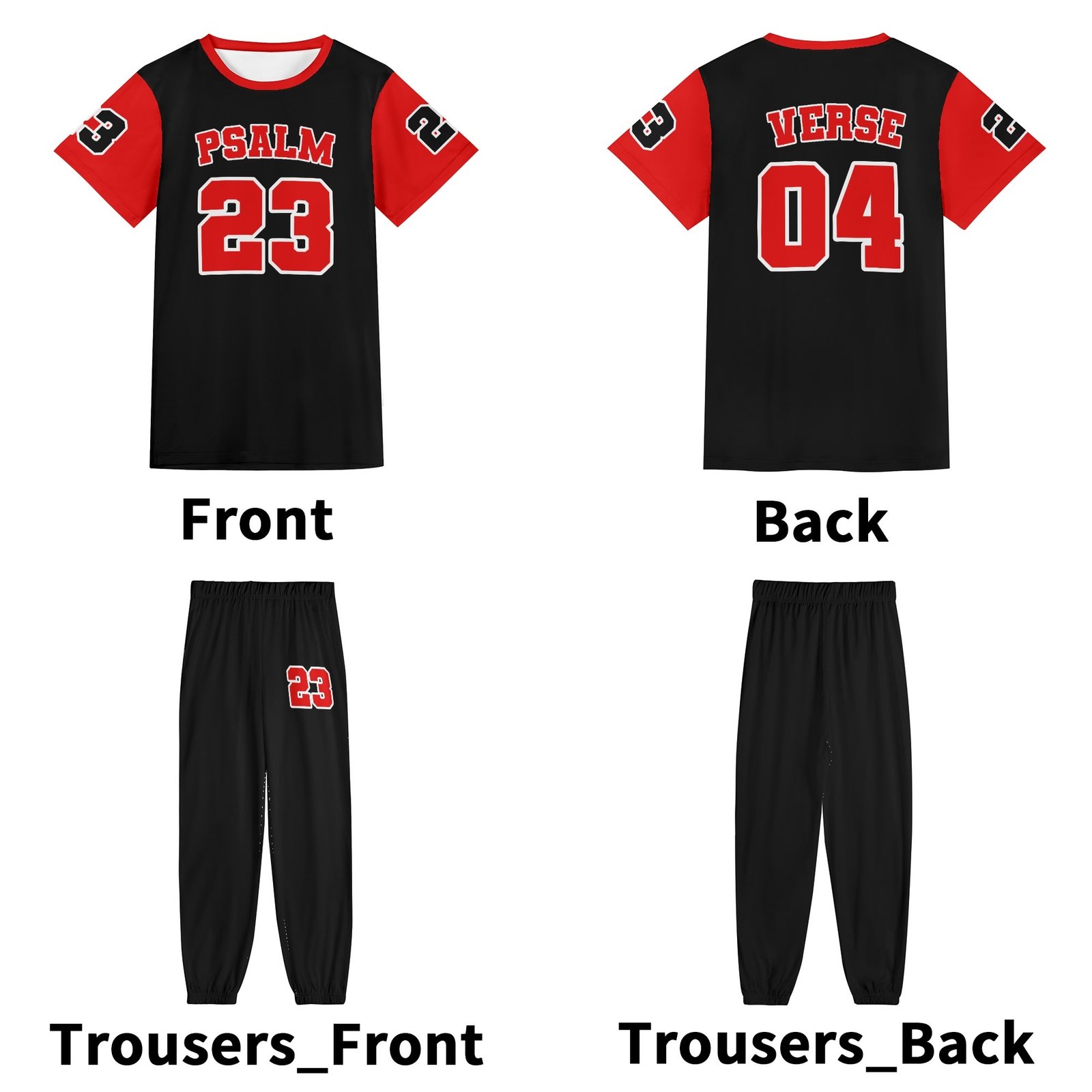 Unisex Short Sleeve Sports Set - Image 3