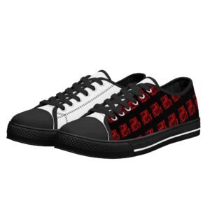 Men's Low Top Canvas Shoes - Customized Tongue