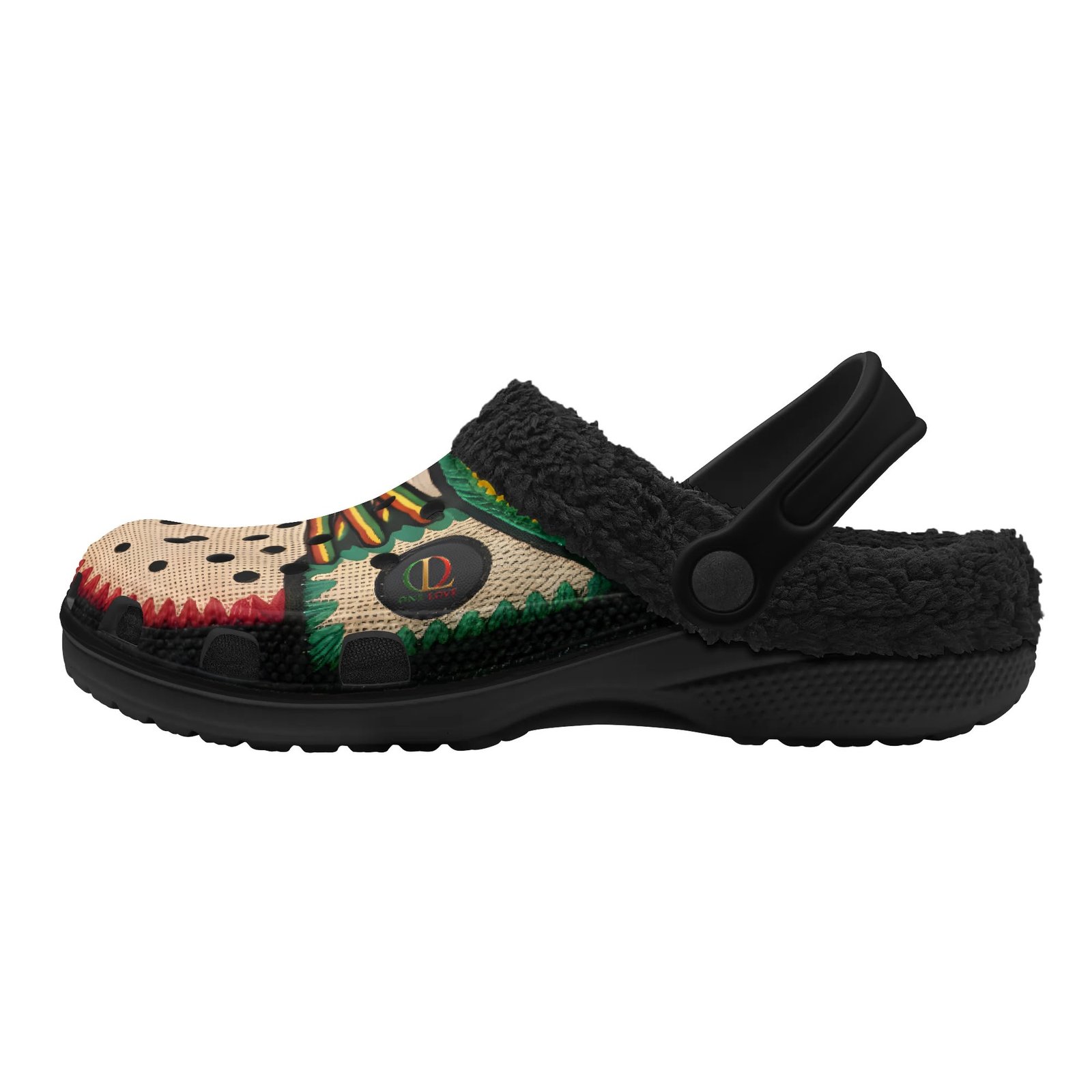 Unisex One Love Warm Slippers with Fleece Inner Lining, Perfect for Indoor and Outdoor Activities - Image 3