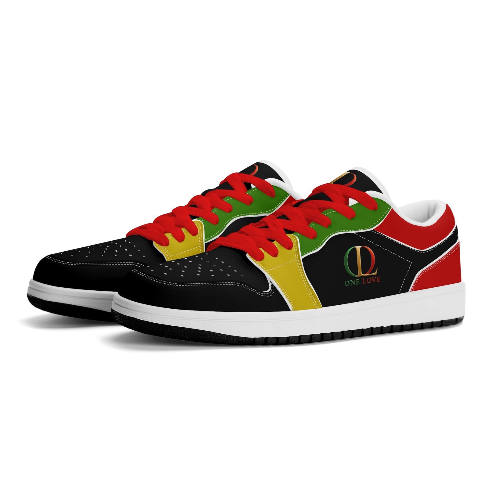 Women One Love Kicks (Green, Gold, Red) - Image 7