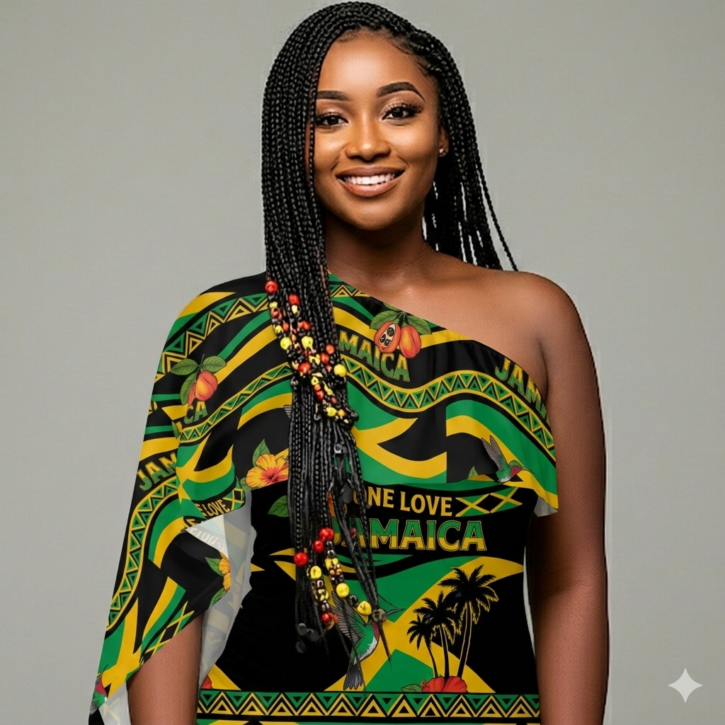 Elegant One-Shoulder Floral Midi Dress for Women - Image 4