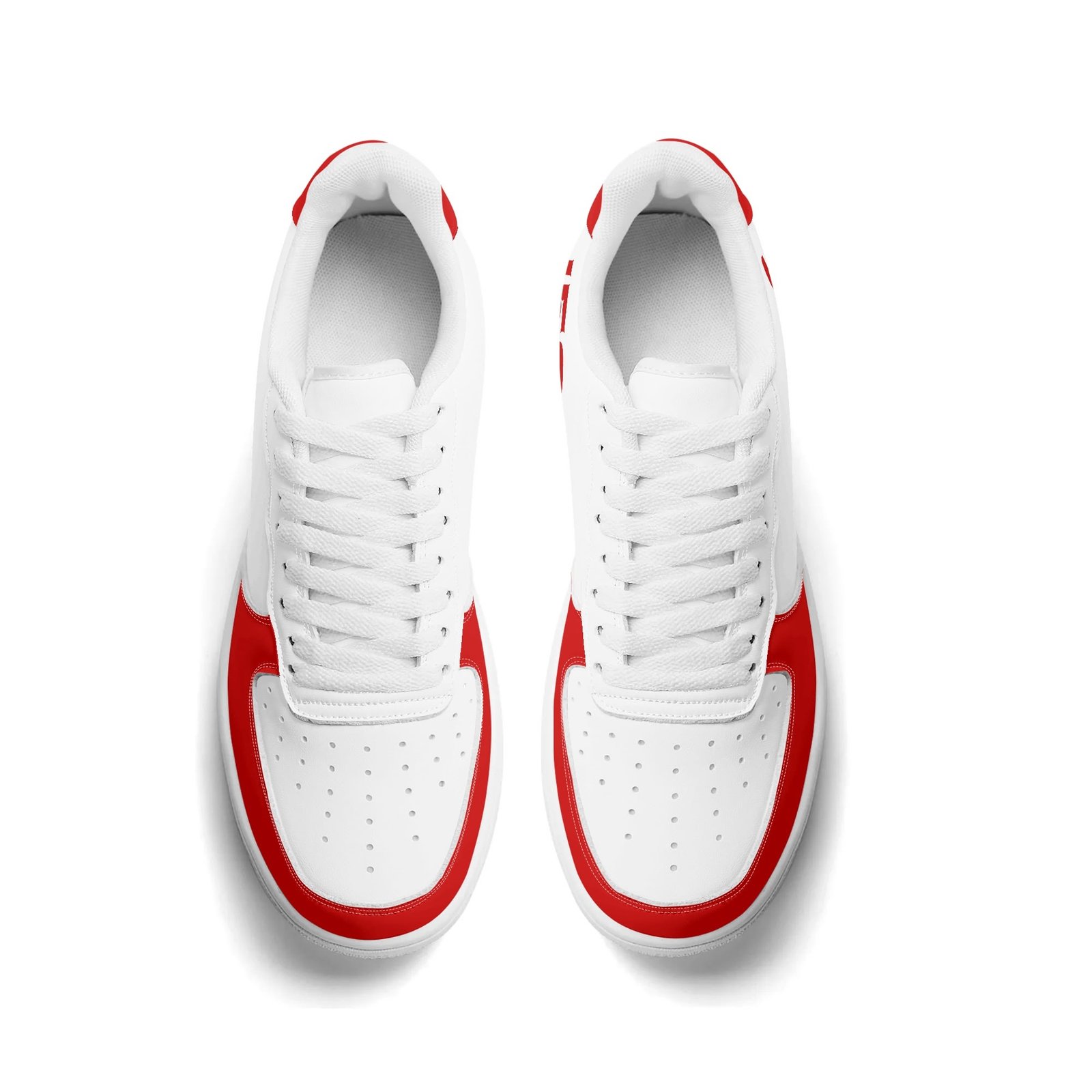 Stylish Red and White Jesus Sneaker Style - Image 3