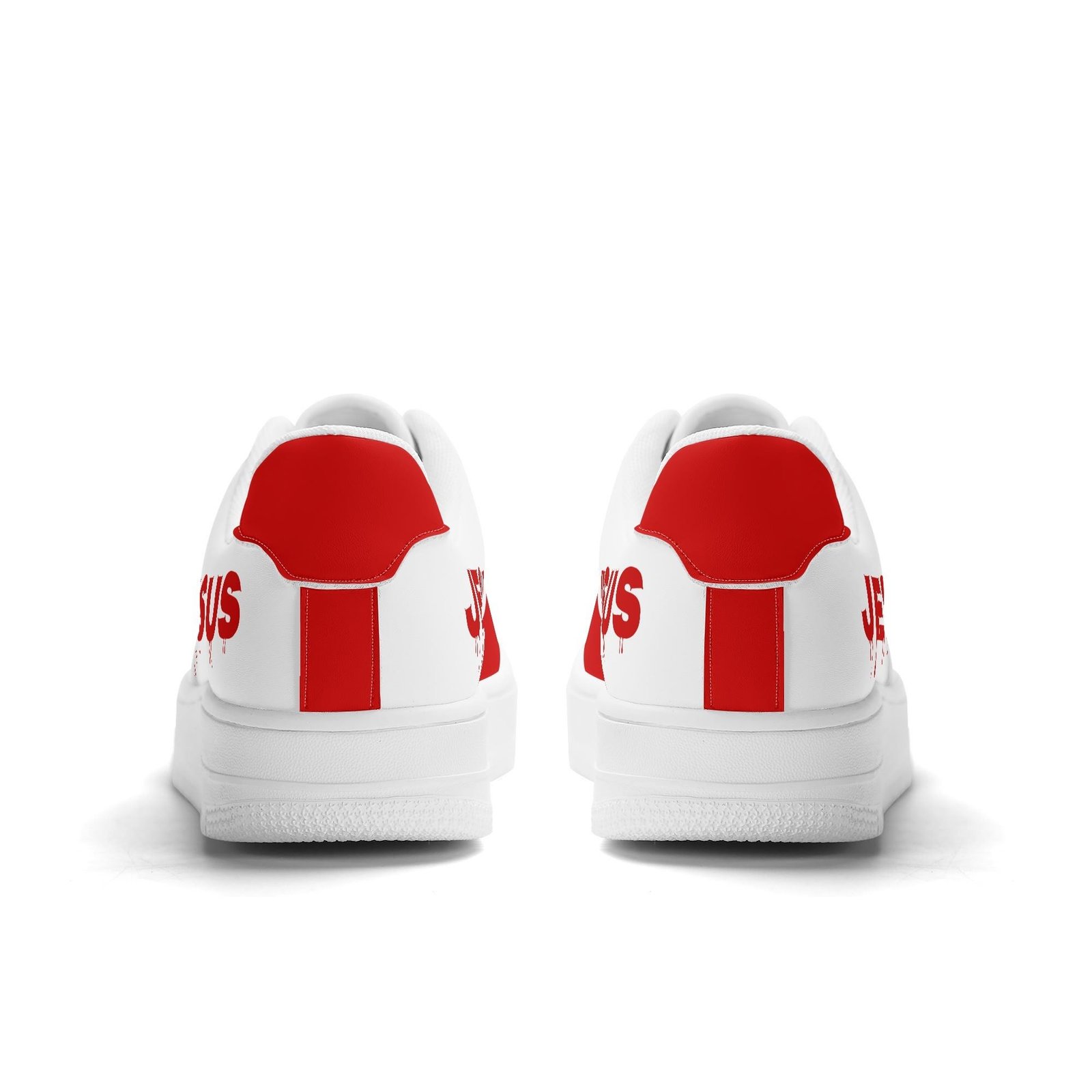 Women Stylish Red and White Jesus Sneaker - Image 8