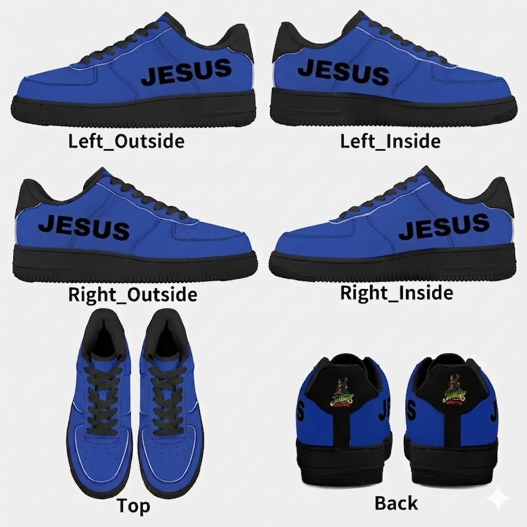 Stylish Women's Jesus Sneakers with Removable Insole - Image 3