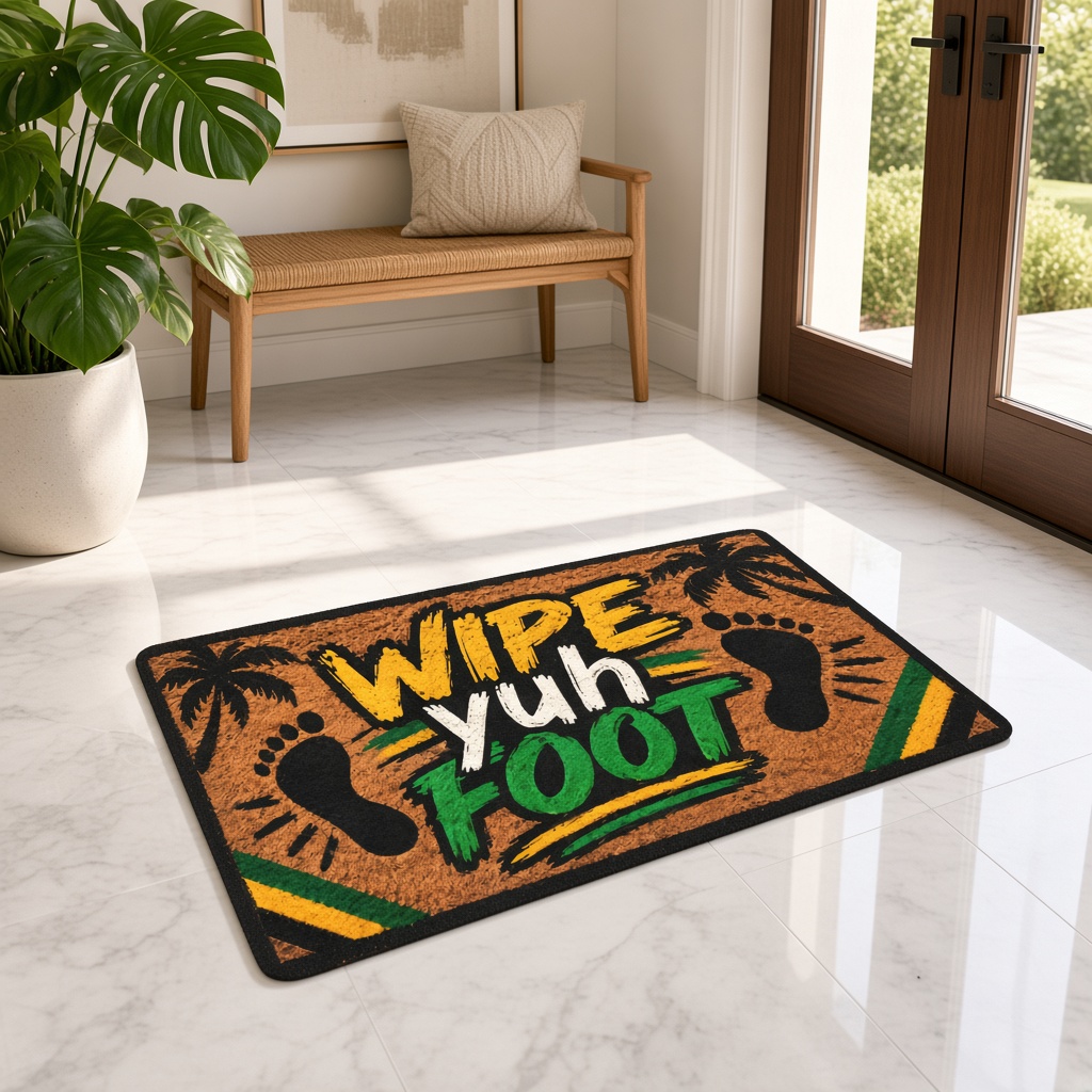 Wipe Yuh Foot — Doormat